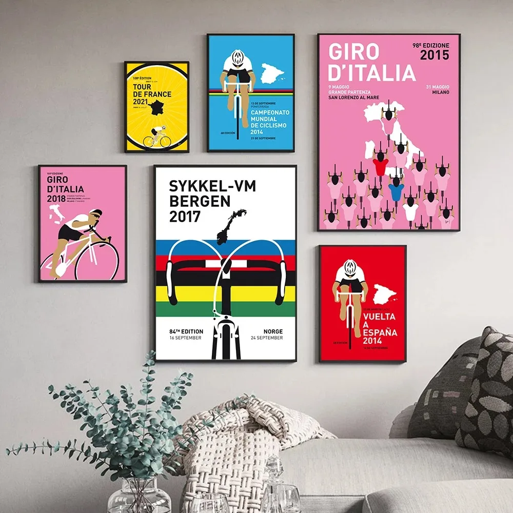 Badminton Poster - Olahraga Perancis Universal Bersepeda Tur Poster