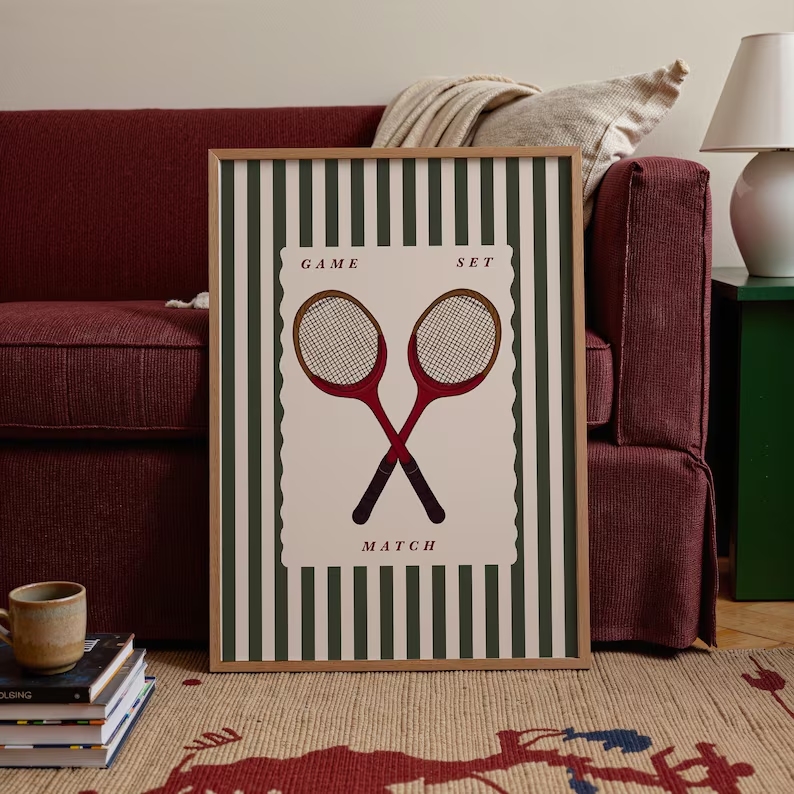 Badminton Poster - Gambar Poster Lukisan Kanvas Cetak Seni