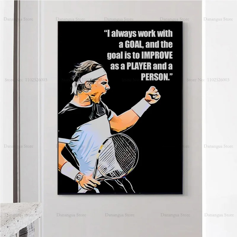 Rafaels Kutipan Baru Nadals Pe - Badminton Poster ulasan dan harga