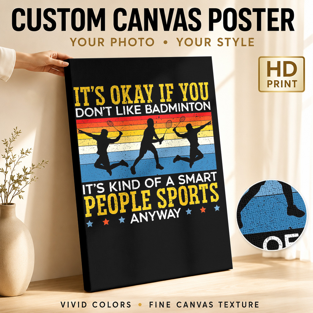 Poster Kanvas Pemain Bulu Tang - Badminton Poster ulasan dan harga