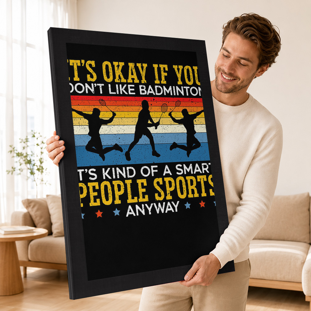 Poster Kanvas Pemain Bulu Tang - Badminton Poster ulasan dan harga
