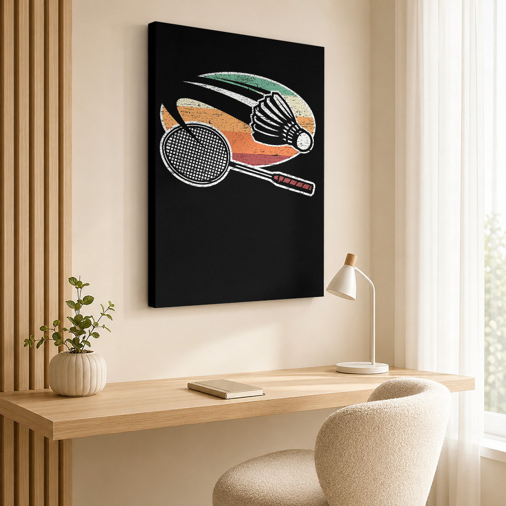 Lukisan Kanvas Bulu Tangkis, P - Badminton Poster ulasan dan harga