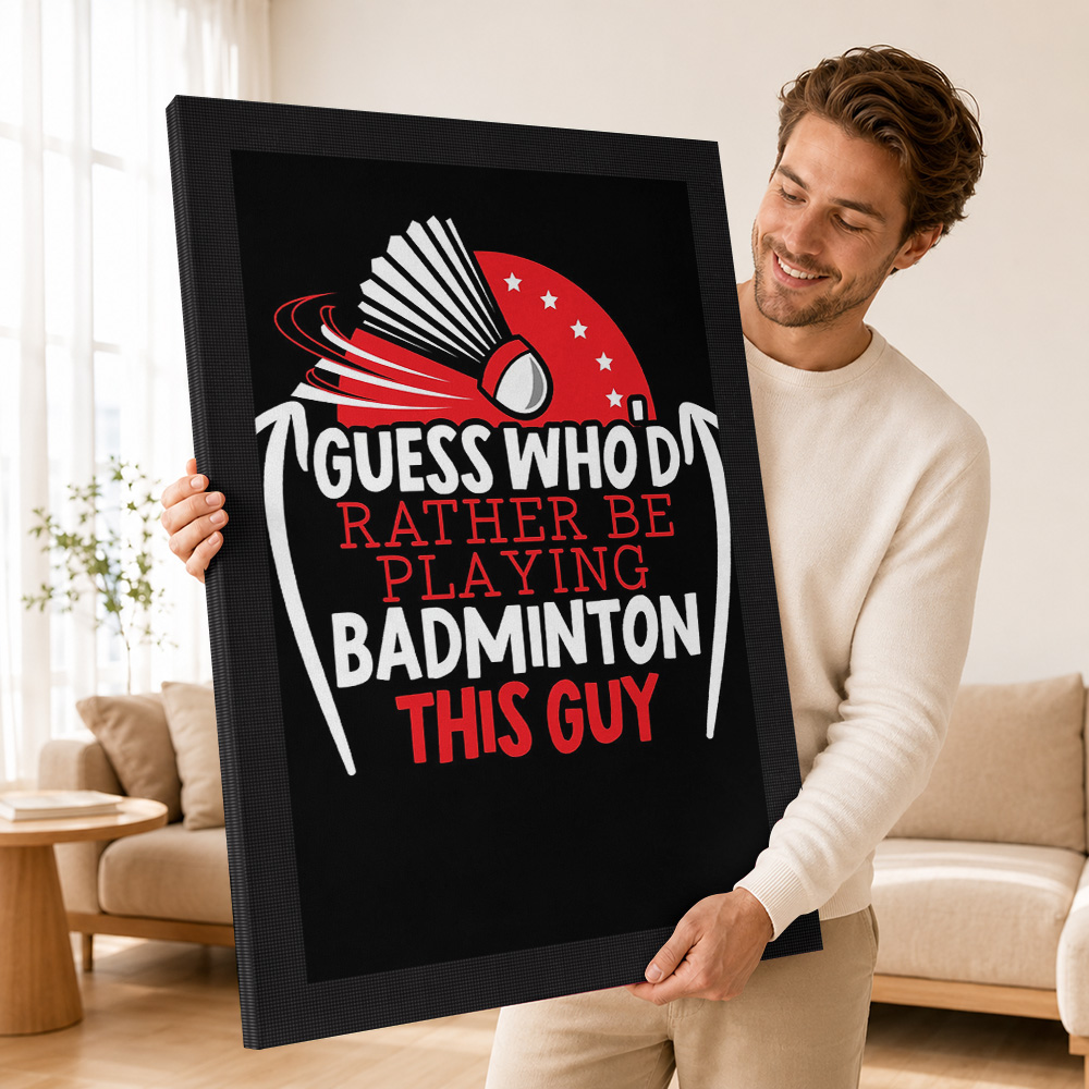 Poster Kanvas Pemain Bulu Tang - Badminton Poster ulasan dan harga