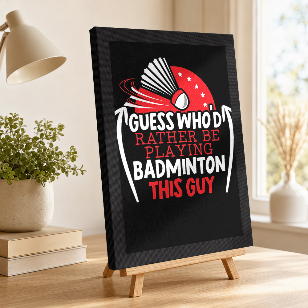 Poster Kanvas Pemain Bulu Tang - Badminton Poster ulasan dan harga