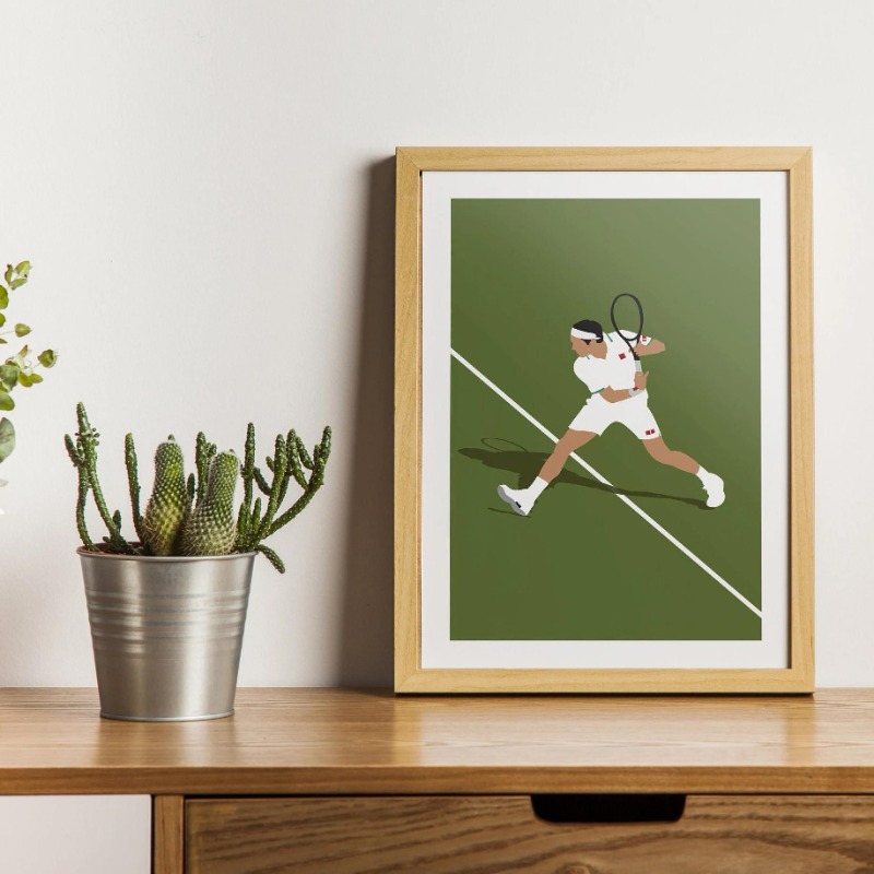 Poster Terbuka tenis minimalis - Badminton Poster ulasan dan harga