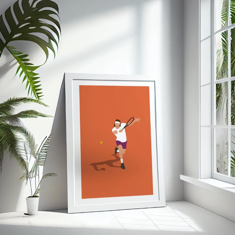 Poster Terbuka tenis minimalis - Badminton Poster ulasan dan harga